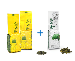 Yushan High Mountain Oolong tea (150g)  2 bags with Taiwan Alishan High Mountain Tea (150g) 1 bag