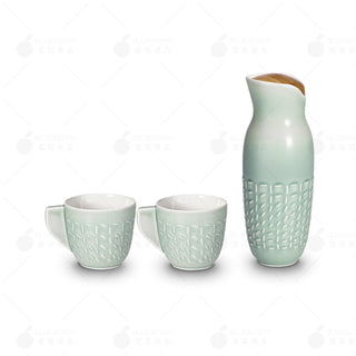 Taiwan Qiantangxuan living porcelain water bottle combination three-piece set (design style)